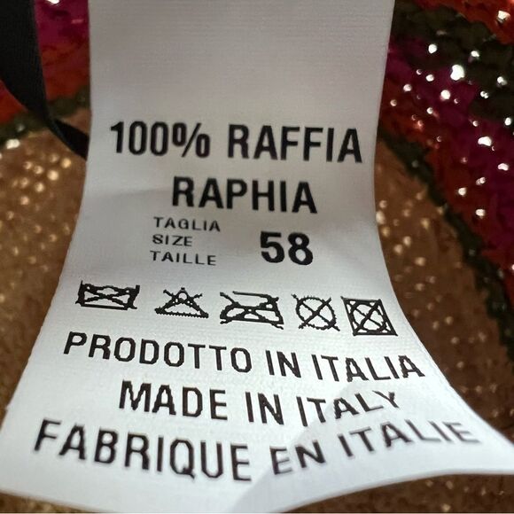 Manebi Hat Raffia Striped Beach Resort Vacation - Picture 6 of 8